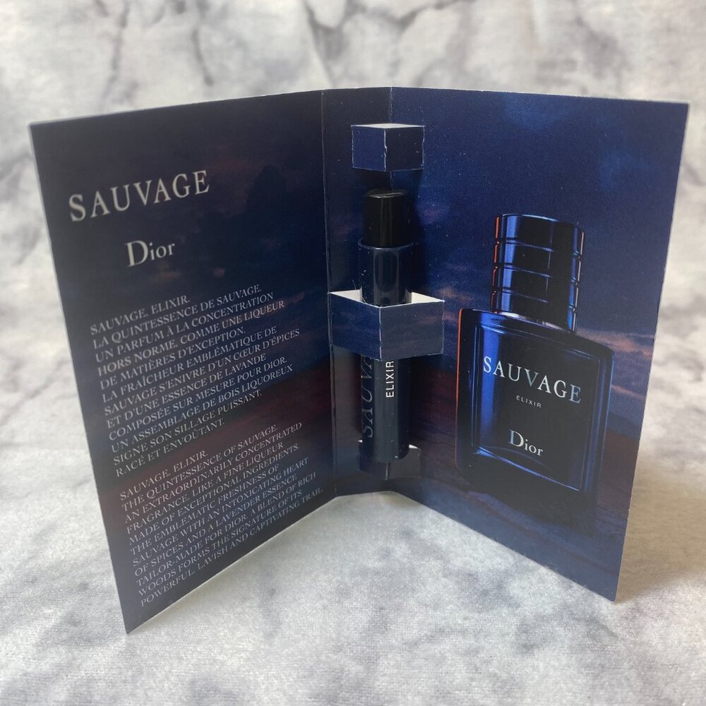 Lot of 4 Dior Men Set,Sauvage EDT EDP Elixir Homme EDT-4x1.2ml,0.04oz-4pc-NEW - Picture 12 of 16